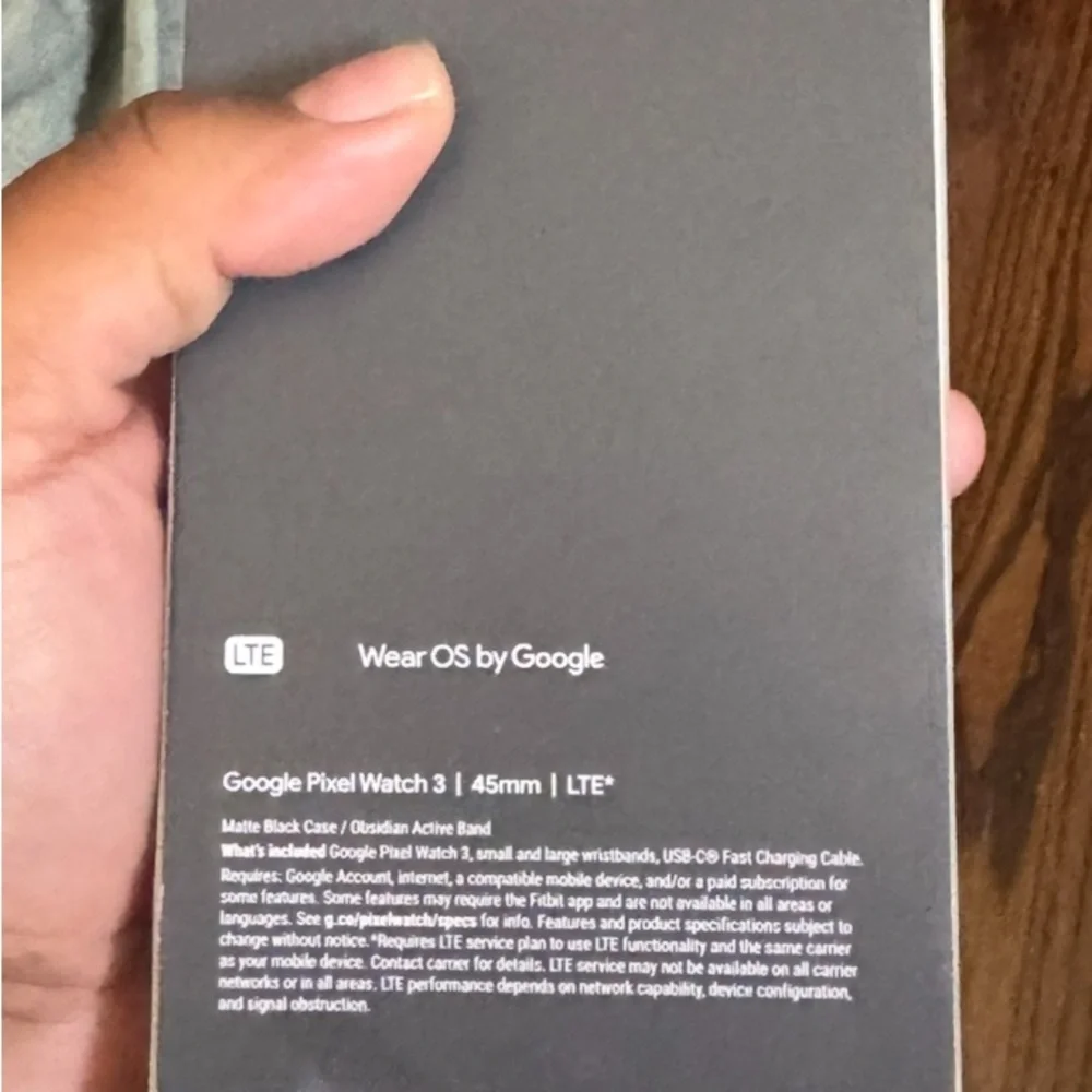 Google Smartwatch - Black and Silver